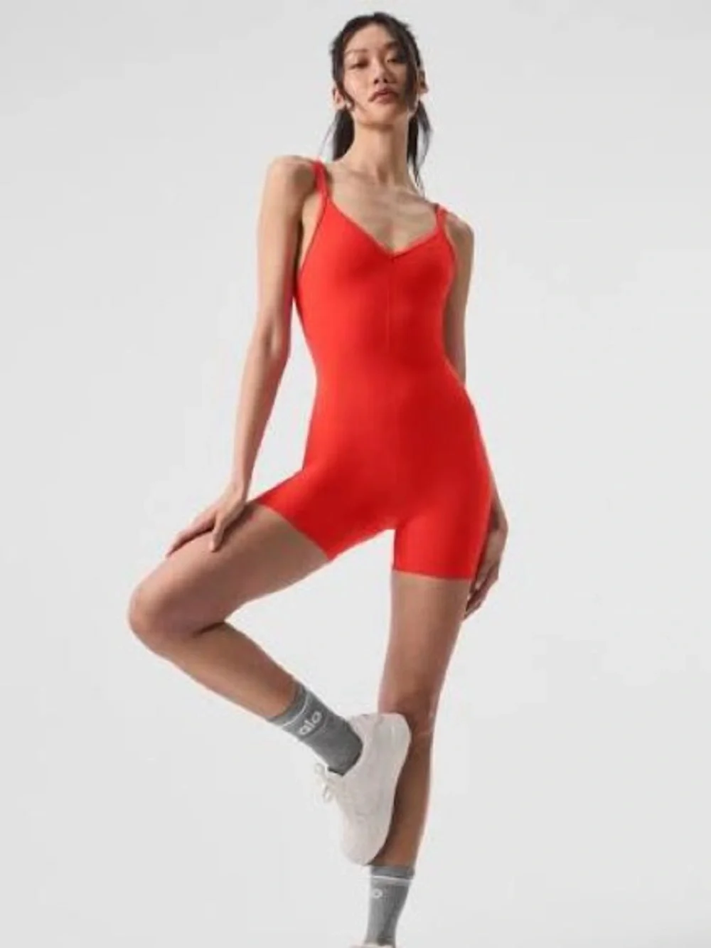 ALO Yoga Alosoft Suns Out Onesie red xxs